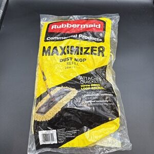 Rubbermaid Commercial Maximizer 24" Dust Mop Refill24" With Hook & Loop Backing